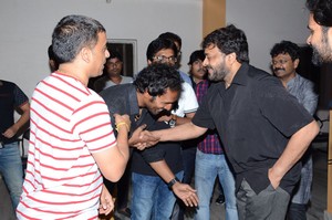 Chiranjeevi Watches Supreme Movie at Prasad Labs